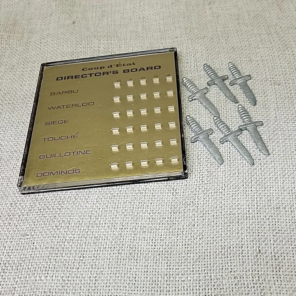 Vintage 1966 COUP D’ ETAT‎ Game Of Cards Parker Brothers Nice Condition